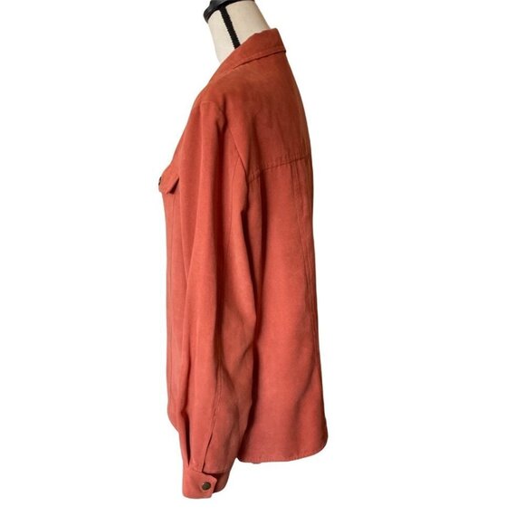 Alfred Dunner suede texture metallic buttons light weight jacket women 14 - Picture 5 of 10